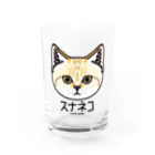 オガワユミエの02スナネコ（キャラ） Water Glass :front