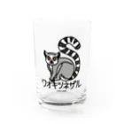 オガワユミエの05ワオキツネザル（キャラ） Water Glass :front