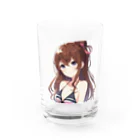 ShopＴＫの水着を選ぶ少女 Water Glass :front