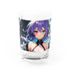 pukurou2096の紫髪のオッドアイ美少女 Water Glass :front