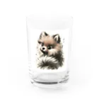 くれよんハウスのくれよんポメ振返り Water Glass :front