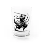 Sunlit HorizonのA lonely SAMURAI Water Glass :front