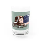 tea partyの花かんむり Water Glass :front