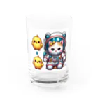 ichi_cocoのスペースキティ Water Glass :front