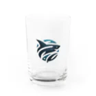  🌊 海の宝石ショップ 🐟のロゴシャーク Water Glass :front