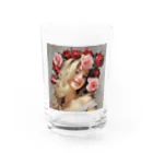 AQUAMETAVERSEのバラの花飾り　なでしこ1478 Water Glass :front
