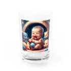 pompomダンスのぷくぷく赤ちゃん Water Glass :front