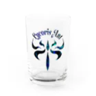 Lycoris Ant～リコリスアント～のLycorisAnt（リコリスアント）ロゴ（青） Water Glass :front