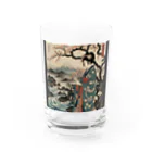 rit=ndの浮世絵　桜と着物美人画 Water Glass :front