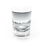 aICreationのモノクロの雪景色 Water Glass :front