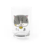 猫のミケランジェロのねこちゃんのグラス Water Glass :front