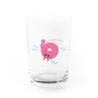MaruSekaiのSwiming Purr! グラス　 Water Glass :front