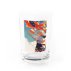 AQUAMETAVERSEの鯉のぼりを操る男の子　ラフルール　1859 Water Glass :front