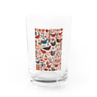 CHIBE86のフォークアート Water Glass :front