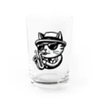 age3mのブローキャット Water Glass :front