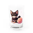 ケモ耳男子のチワワ君 母の日 Water Glass :front