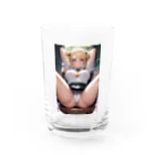 美少女学院の金髪美少女　七海ちゃん Water Glass :front