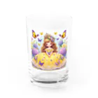 パープルルームの夢見心地の姫🌟 Water Glass :front