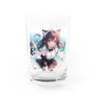 yos-1292583のねこニコばん Water Glass :front