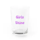 あい・まい・みぃのGirls Shine-女性が輝くことを表す言葉 Water Glass :front