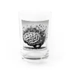 greenartの脳味噌豆苗状態 Water Glass :front