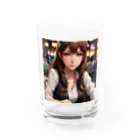 WWWmaのポーカー美少女さや Water Glass :front