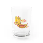 龍マニアshopの和柄龍マニアロゴ Water Glass :front