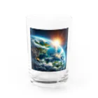 波乗り南国🏝️の惑星からの光 Water Glass :front