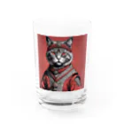 hogarakuの縄文猫 Water Glass :front