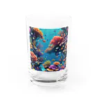 asuto_20のローポリ風サンゴ Water Glass :front