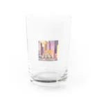 Ken17の車が行き交う都市を歩くキリン Water Glass :front