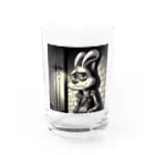 Kawaii屋さんのヤサグレた都会ウサギ Water Glass :front