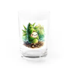 yielanggo007の緑の竹の子 グラス前面