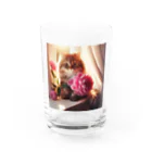 yubrajmagarの猫の可愛いグッズ Water Glass :front