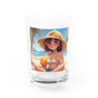 Chama's shopのビーチガール Water Glass :front