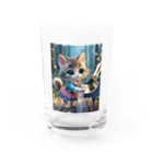 ねこねこねこんの猫とピアノ Water Glass :front