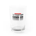 muscle_oniisanのオーマイゴッドトゥギャザー（黒文字） Water Glass :front