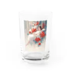 AQUAMETAVERSEの花の空間の中の美女　なでしこ1478 Water Glass :front