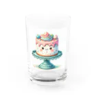 カノンとアヤネの可愛いケーキちゃん Water Glass :front