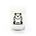 siromedakaの〇〇ぱんだくん Water Glass :front