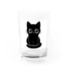 Mizuki・ASIA CATの黒猫さん❤️ Water Glass :front