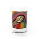 【生涯独身】僕と♀猫アテナのブランケット猫 Water Glass :front