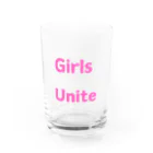 あい・まい・みぃのGirls Unite-女性たちが団結して力を合わせる言葉 Water Glass :front
