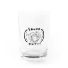 サウナ好きのカワウソのSauna is HOT！なサウナ好きのカワウソシリーズ(黒) Water Glass :front