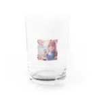 CAT WARのネコと花見 Water Glass :front