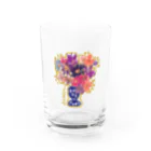 hisakonのパワーフラワー Water Glass :front