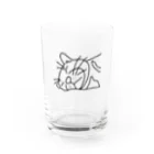 897.の爆睡でぶねこ Water Glass :front