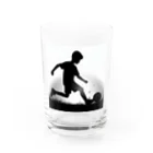 foot8のサッカー少年２ Water Glass :front