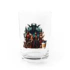 Mamechan2021の戦いの後のコーヒータイム Water Glass :front