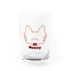 maaya0505のハニー ブラウンライン Water Glass :front